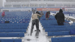 Viral video shows shirtless Bills fan helping shovel snow at Highmark Stadium  NBC New York Viral video shows shirtless Bills fan helping shovel snow at Highmark Stadium  NBC New York