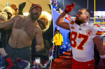 How Travis Kelce felt about brother Jason taking off his shirt during Chiefs vs Bills game  Page Six How Travis Kelce felt about brother Jason taking off his shirt during Chiefs vs Bills game  Page Six