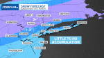 Projected snow totals for NY area shift ahead of Sunday storm  NBC New York Projected snow totals for NY area shift ahead of Sunday storm  NBC New York