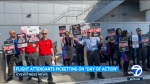 Flight attendants hold protest at LAX nationwide as part of Day of Action  KABCTV
