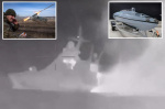 Dramatic video shows Russian Black Sea ship sinking after Ukraine drone attack  New York Post Dramatic video shows Russian Black Sea ship sinking after Ukraine drone attack  New York Post