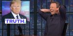 Seth Meyers Bursts Trump Supporters Bubble With 1 Line From Truth Social Filing  Yahoo Entertainment