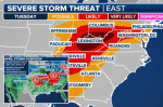 Massive thunderstorms tornadoes expected across the US impacting 50 million Americans  New York Post