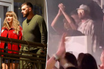 Taylor Swift and Travis Kelce dance together during Bleachers performance at Coachella 2024  Page Six Taylor Swift and Travis Kelce dance together during Bleachers performance at Coachella 2024  Page Six