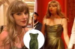 Taylor Swift styles 2400 dress with 120 necklace for Mahomies Foundation Gala  Page Six Taylor Swift styles 2400 dress with 120 necklace for Mahomies Foundation Gala  Page Six