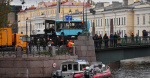 Video shows bus plunge off a bridge St Petersburg Russia killing 7  CBS News